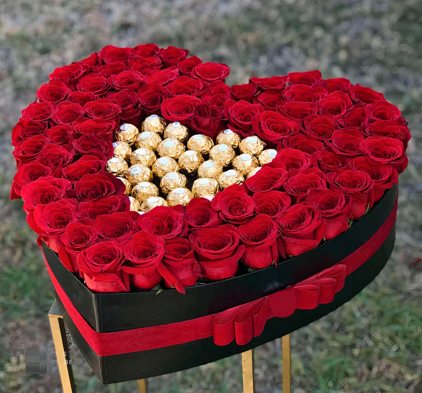 Heart Shape Big Box W Ferrero Rocher Chocolates