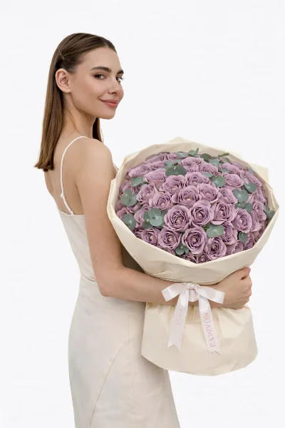 Alina – 51 Purple Roses Bouquet
