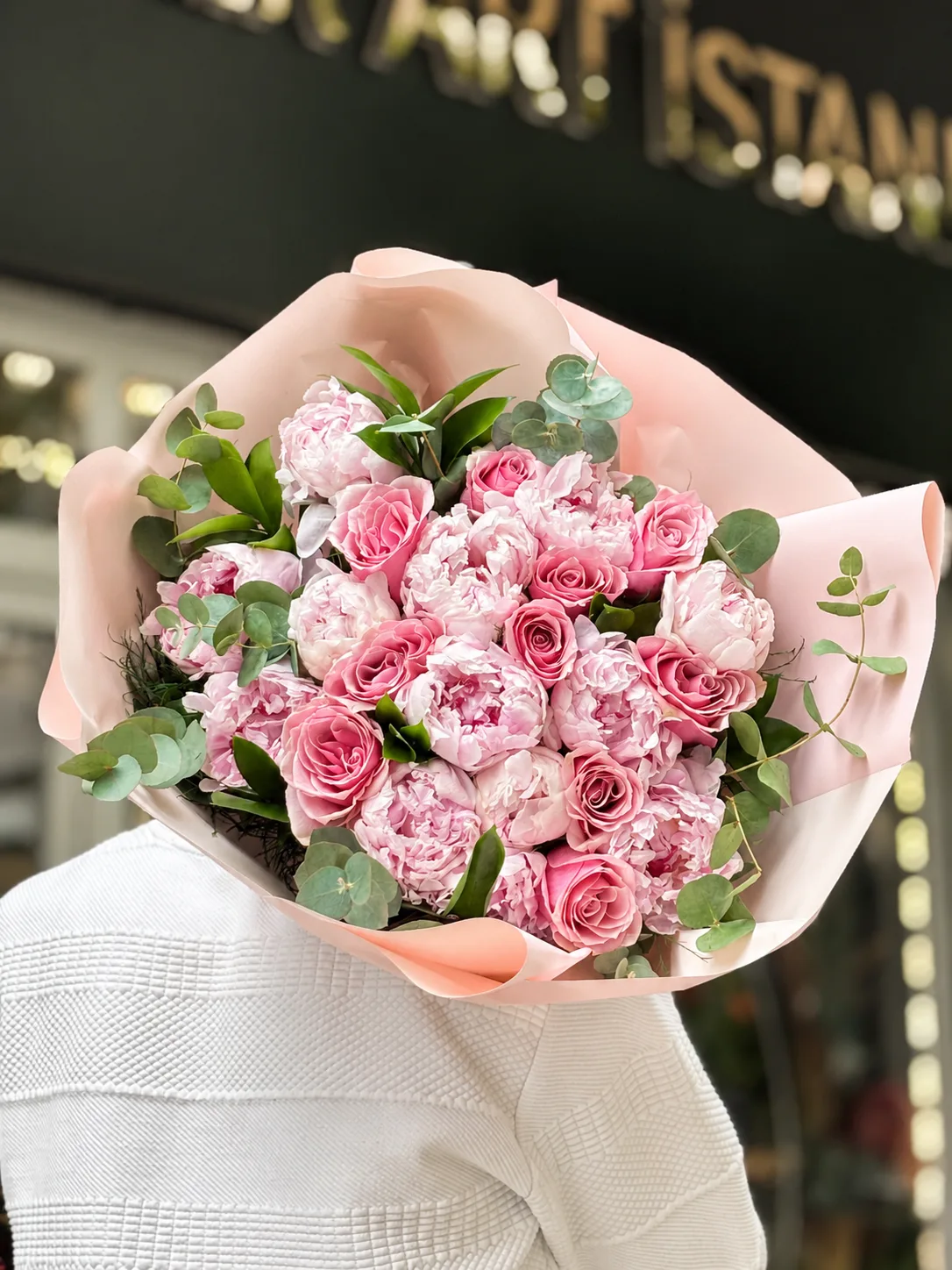 Blush Peony & Rose Bouque