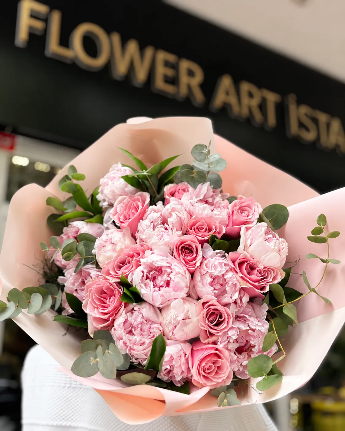 Blush Peony & Rose Bouque
