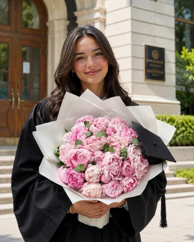 Pink Triumph Peony Bouquet