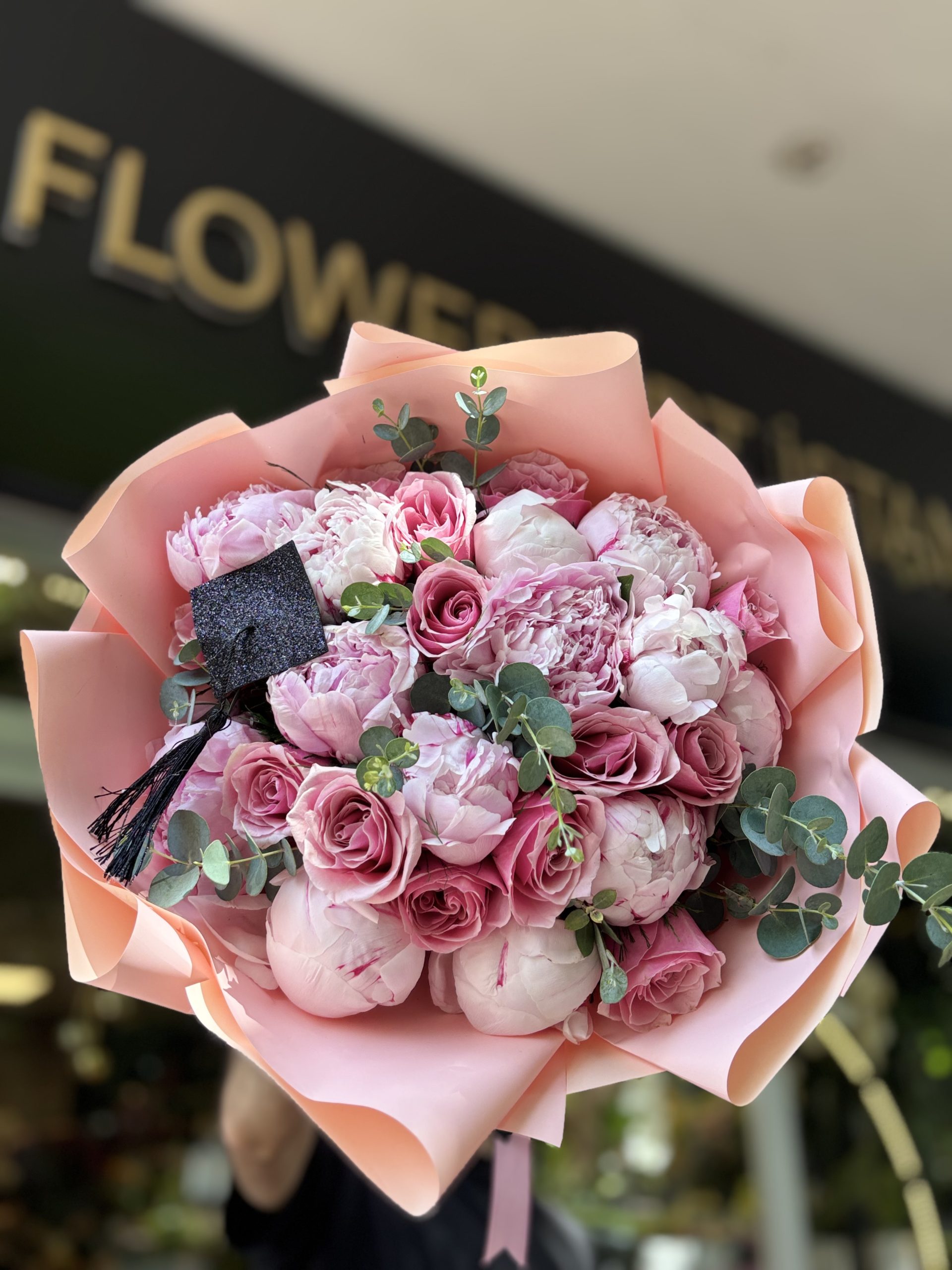 QUEEN Graduation Peony Bouquet