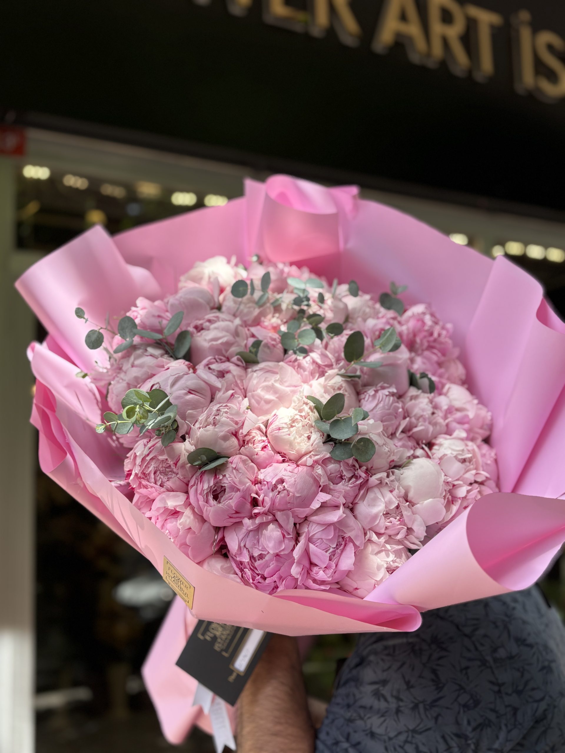 The Istanbul Peony Bouquet – 60 Peonies