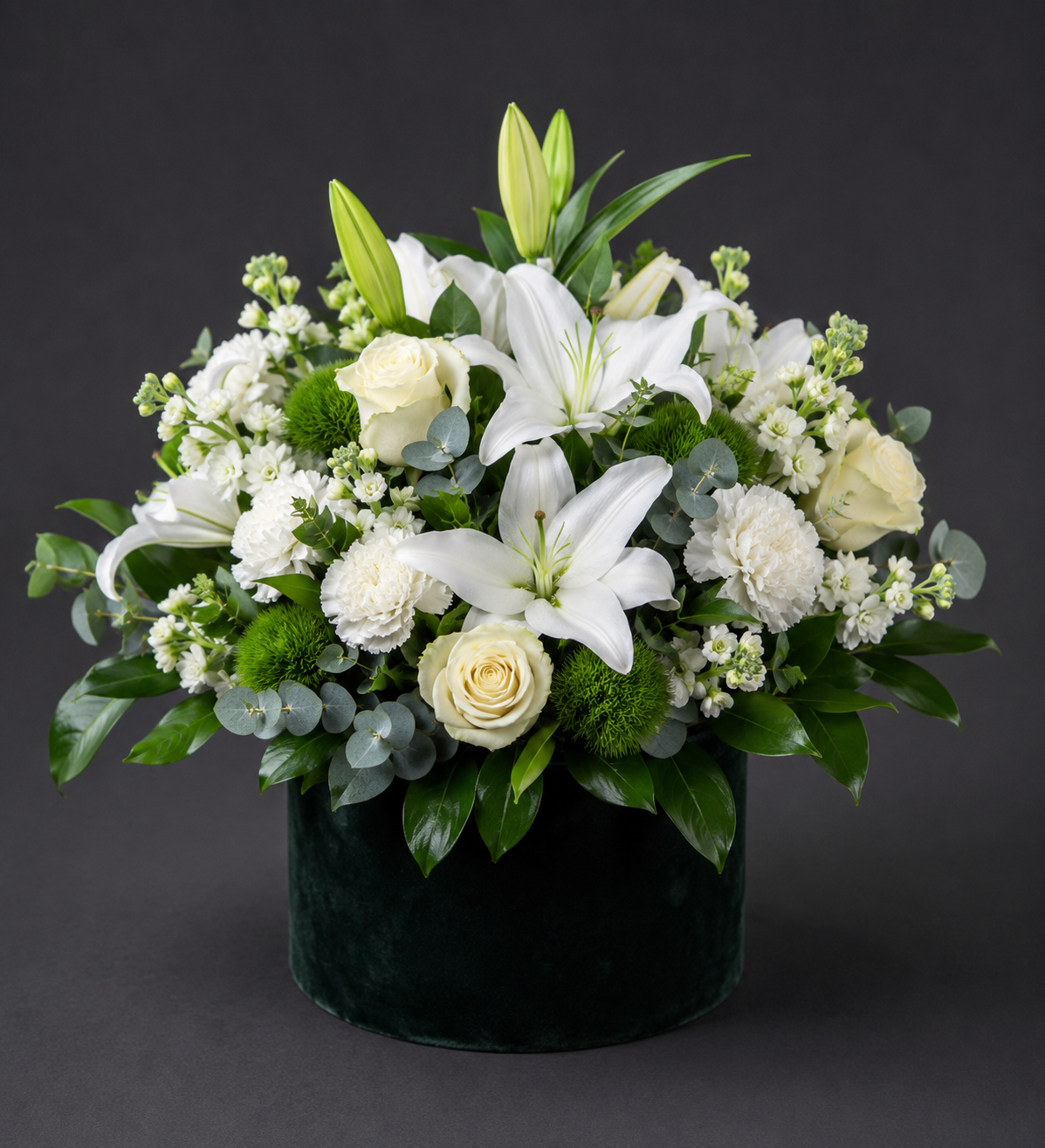 Midnight White Elegance