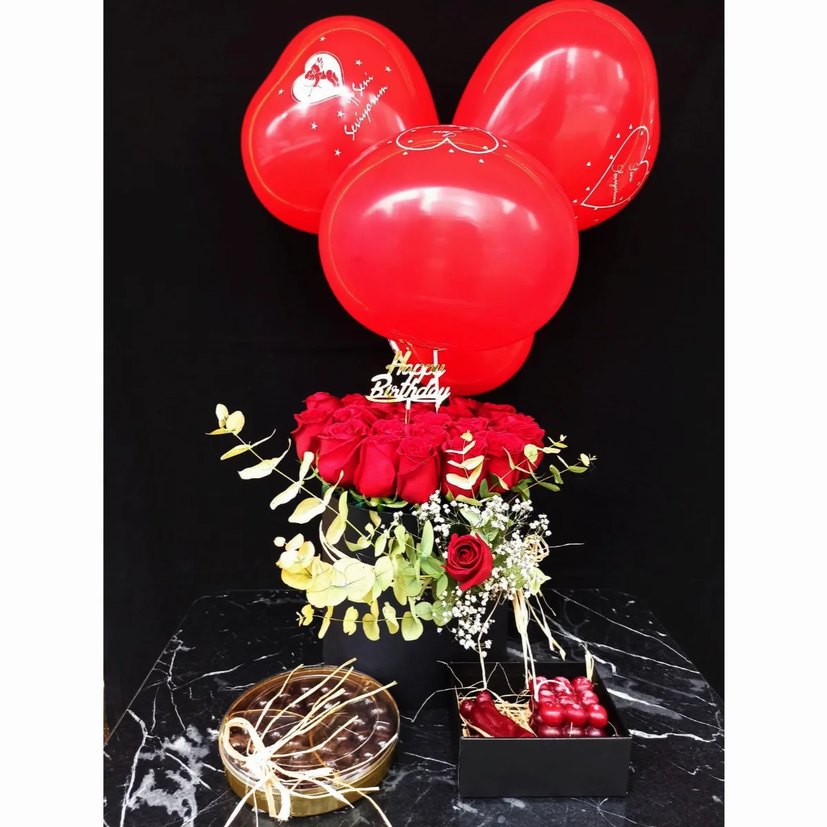 Special and Luxury Rose Boxes + Candle
