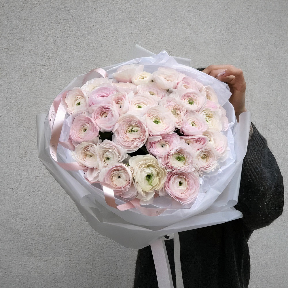 51 Pink Ranunculus Bouqet